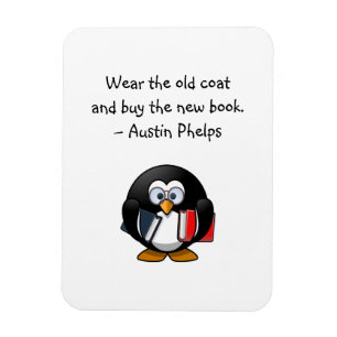 衣服オールドコー買トブックキュートペンギンおもしろい引用文 マグネット