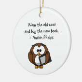 衣服オールドコー買ト新本可愛いフウおもしろいル引用文 セラミックオーナメント (左)