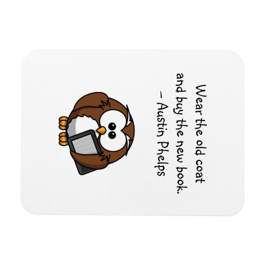 衣服オールドコ買ートニューブックカおもしろいウトフクロウ引用文 マグネット (横)