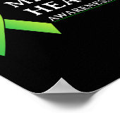 衣服グリーン(メンタルヘルス認識度月4) ポスター (角)