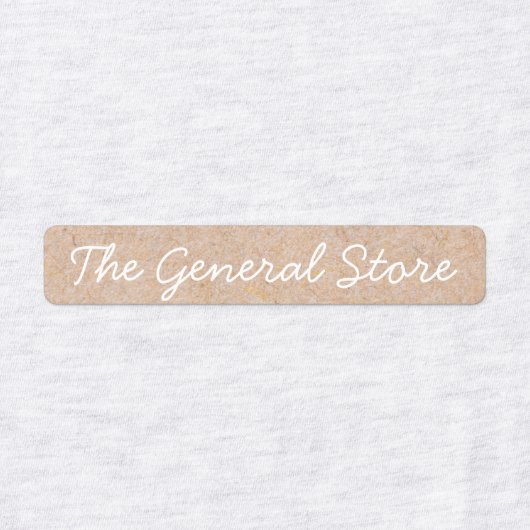 衣服シンプルラベルのクラフトアイロン及びクリーニング ラベル (デザイン1)