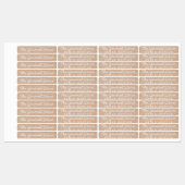 衣服シンプルラベルのクラフトアイロン及びクリーニング ラベル (シート)