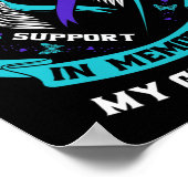 衣服ティール(緑がかった色)と紫おばあちゃんの自殺アウェーン ポスター (角)