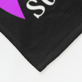 衣服ティール(緑がかった色)紫の私の叔父の自殺Awaの記憶 フリースブランケット (角)