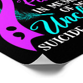 衣服ティール（緑がかった色）紫の私の叔父の自殺Awaの記憶 ポスター (角)