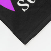 衣服ティール(緑がかった色)紫の私の息子の自殺を認識した記憶 フリースブランケット (角)