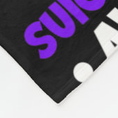 衣服ティール（緑がかった色）&amp；私の自殺のためのパープル恋しく思 フリースブランケット (角)