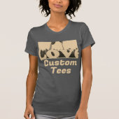 衣服ハートアウト:カスタム自分のためだけに作られたTシャツ Tシャツ (正面)