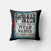 衣服パンツ装飾用クッション-おもしろいヴィンテージ クッション (裏面)