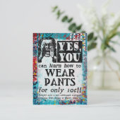 衣服パンツ – ヴィンおもしろいテージAd ポストカード (スタンド正面)