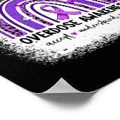 衣服パープルオーバードーズ認識度ボホレインボーリ ポスター (角)