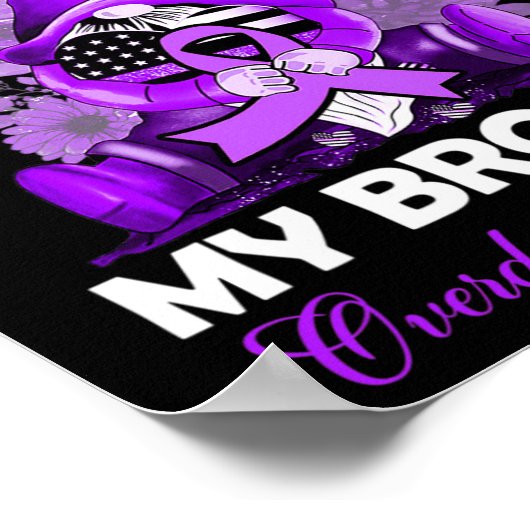 衣服パープルフォーマイブラザーオーバードーズ認識度モン ポスター (角)