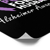 衣服パープル夫のリボン家族の愛 ポスター (角)