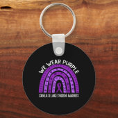 衣服パープルCornelia De Lange Syndrome Awrene キーホルダー (正面)