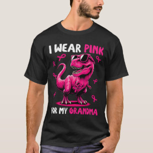 衣服ピンクおばあちゃんのTレックス乳房缶 Tシャツ