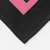 衣服ピンクボス乳がん認識度少女 フリースブランケット (角)