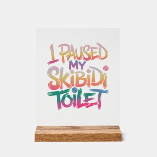 衣服ピンクマイ アクリルサイン (正面)