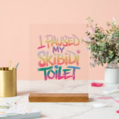 衣服ピンクマイ アクリルサイン (ウェディング)