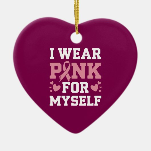 衣服ピンクマイ セラミックオーナメント (正面)