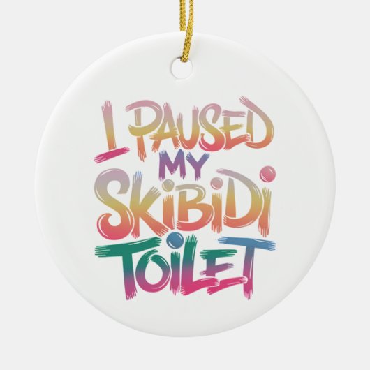 衣服ピンクマイ セラミックオーナメント (正面)