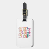 衣服ピンクマイ ラゲッジタグ (正面縦)