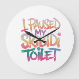 衣服ピンクマイ ラージ壁時計