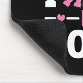 衣服ピンクリボン乳癌Awのようなボスピンク マウスパッド (コーナー)