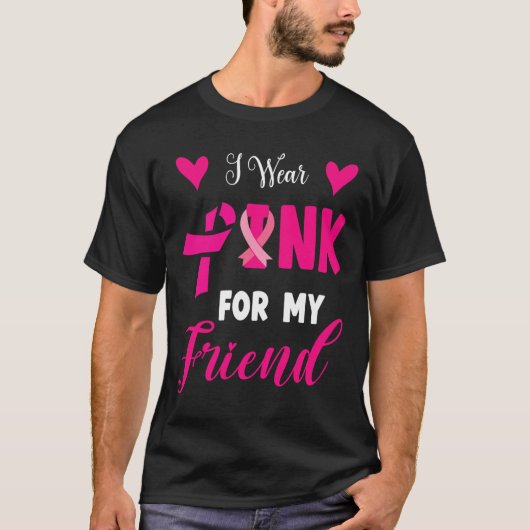 衣服ピンク私の友人の乳がん認識度Su Tシャツ (正面)