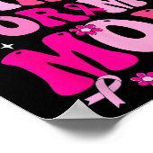 衣服ピンク私の母の乳がん認識度Suppo ポスター (角)