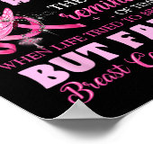 衣服ピンク自分のための私の傷跡が失敗した胸Ca ポスター (角)