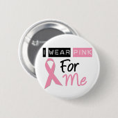 衣服ピンク 缶バッジ (正面&裏面)