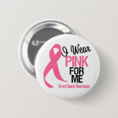 衣服ピンク 缶バッジ (正面&裏面)