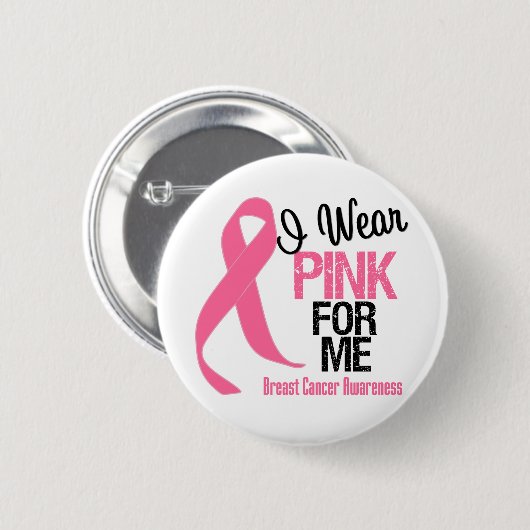 衣服ピンク 缶バッジ (正面&裏面)