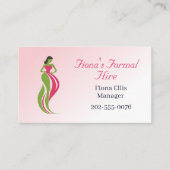 衣服フォーマルボールゴーンヒアレンタル 名刺 (正面)