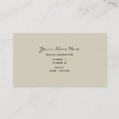 衣服ブテフォーマルィックフルズド結婚レス 名刺 (裏面)