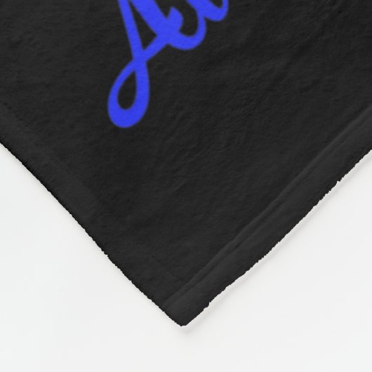 衣服ブルーのためのおばあちゃん脱毛症認識度1 フリースブランケット (角)