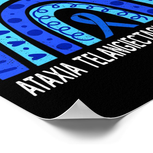 衣服ブルーレインボーフォーアタキシアテランジエクタシアアワレン ポスター (角)