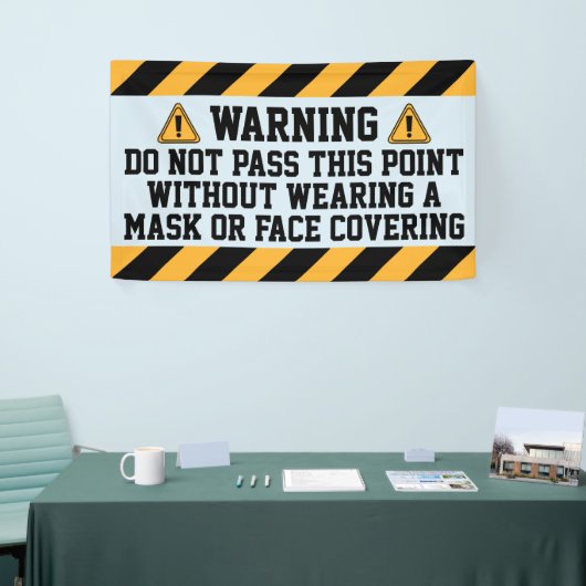 衣服マスク過去このポイント 横断幕 (トレードショー)