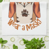 衣服マスク！ キッチンタオル (折り畳み)