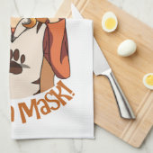 衣服マスク！ キッチンタオル (四つ折り)