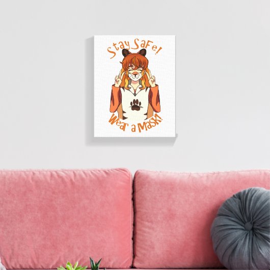 衣服マスク！ キャンバスプリント (インサイチュ (リビング))