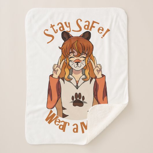 衣服マスク！ シェルパブランケット (正面)
