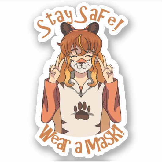 衣服マスク！ シール (正面)