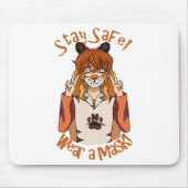 衣服マスク! マウスパッド (正面)