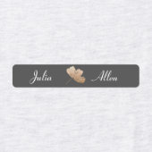 衣服モダンに着る白と灰色のスキニーアイロン ラベル (デザイン1)