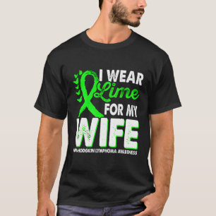 衣服ライムグリーン非ホジキンリンパ腫認識度 Tシャツ