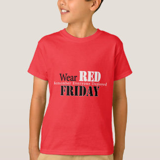 衣服レッドが金曜日 Tシャツ