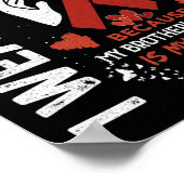 衣服レッド私の兄ファイターハート病戦争 ポスター (角)