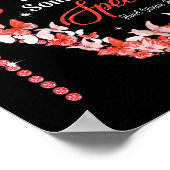 衣服レッド蝶ハート病認識度 ポスター (角)