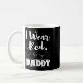 衣服レッドfor My Daddy Tee コーヒーマグカップ (左)